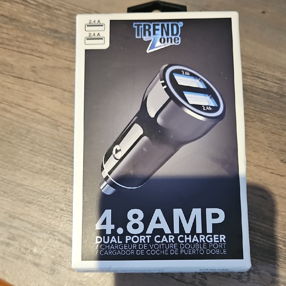 Black Dual Port Car Charger